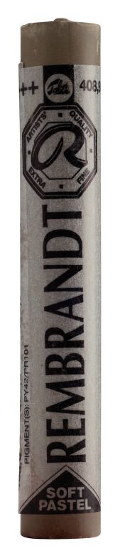 SOFT PASTEL REMBRANDT 408.9 RAW UMBER