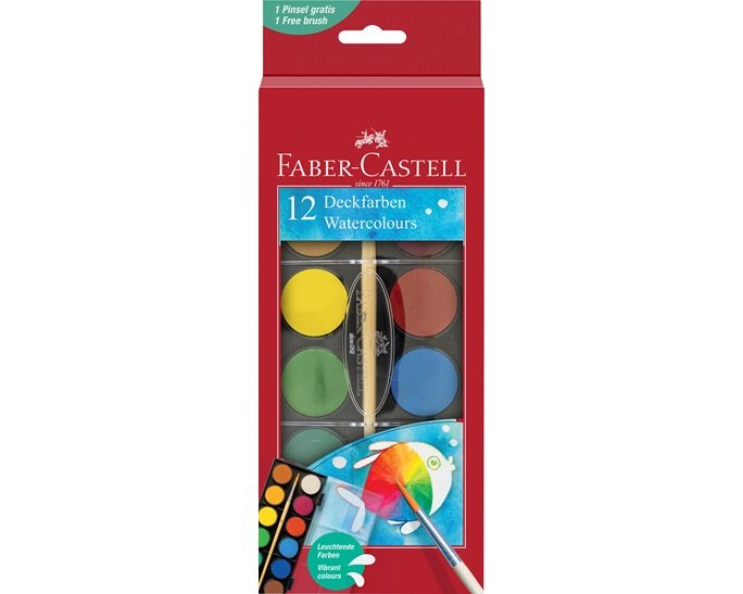 ΝΕΡΟΜΠΟΓΙΕΣ ΣΕΤ 12ΤΕΜΑΧΙΩΝ 125018 FABER CASTELL