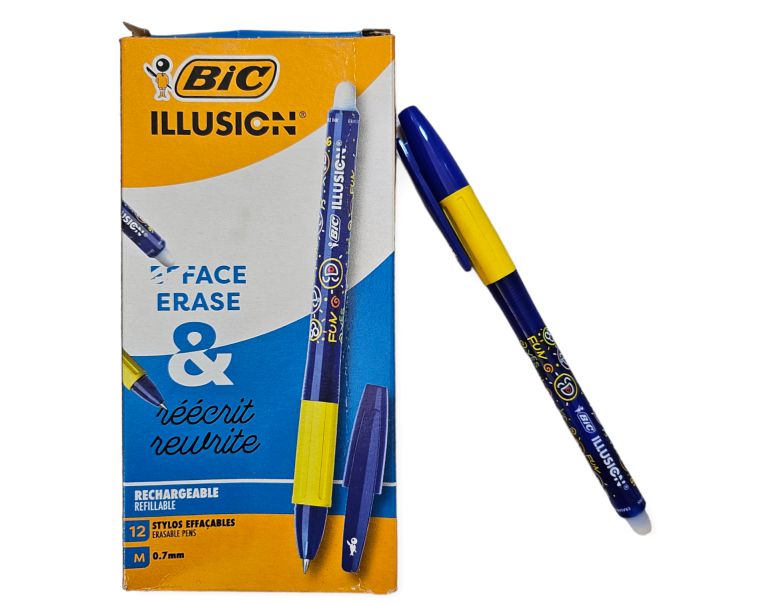 ΣΤΥΛΟ BIC ΣΒΗΝΟΜΕΝΟ ΜΠΛΕ ILLUSION 0,7ΜΜ