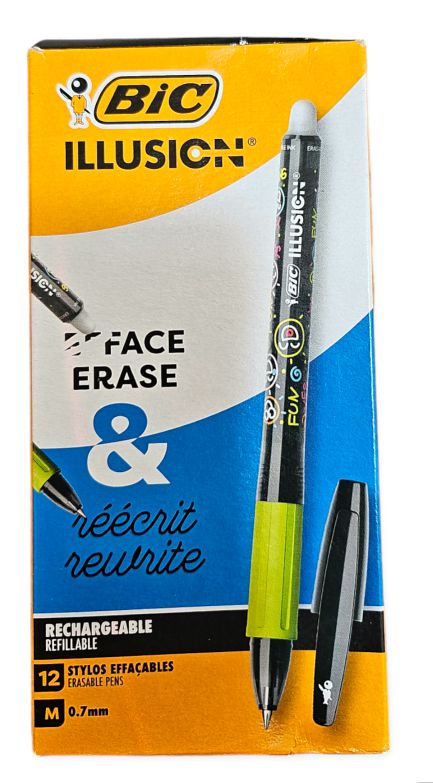 ΣΤΥΛΟ BIC ΣΒΗΝΟΜΕΝΟ ΜΑΥΡΟ ILLUSION 0,7ΜΜ