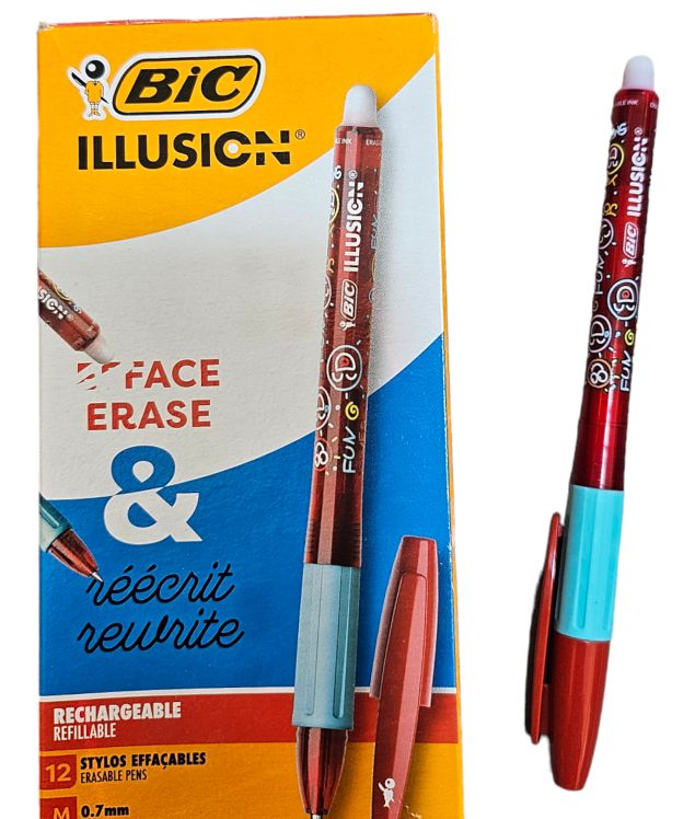 ΣΤΥΛΟ BIC ΣΒΗΝΟΜΕΝΟ ΚΟΚΚΙΝΟ ILLUSION 0,7ΜΜ