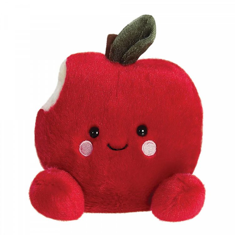 PALM PALS Crisp Red Apple - Δαγκωμένο Κόκκινο Μήλο Λούτρινο, 13εκ