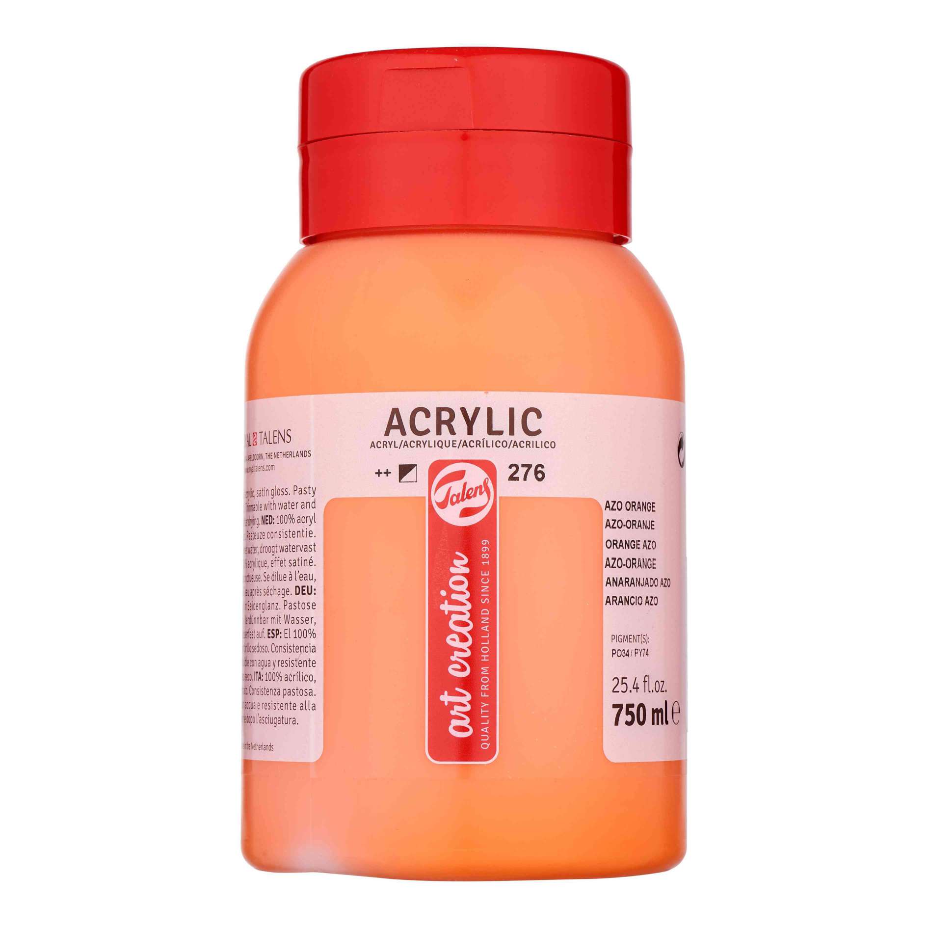 ΑΚΡΥΛΙΚΟ ΧΡΩΜΑ ARTCREATION 276 750ML AZO ORANGE
