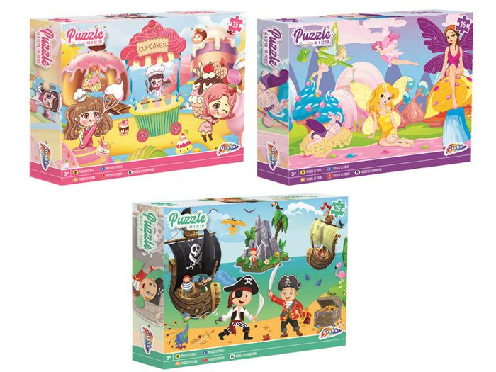 ΠΑΖΛ 35 ΚΟΜΜΑΤΙΑ 46Χ32CM - 3 ΣΧΕΔΙΑ