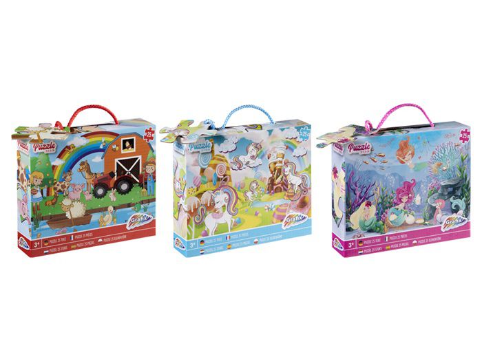 ΠΑΖΛ 25 ΚΟΜΜΑΤΙΑ 35Χ25CM - 3 ΣΧΕΔΙΑ