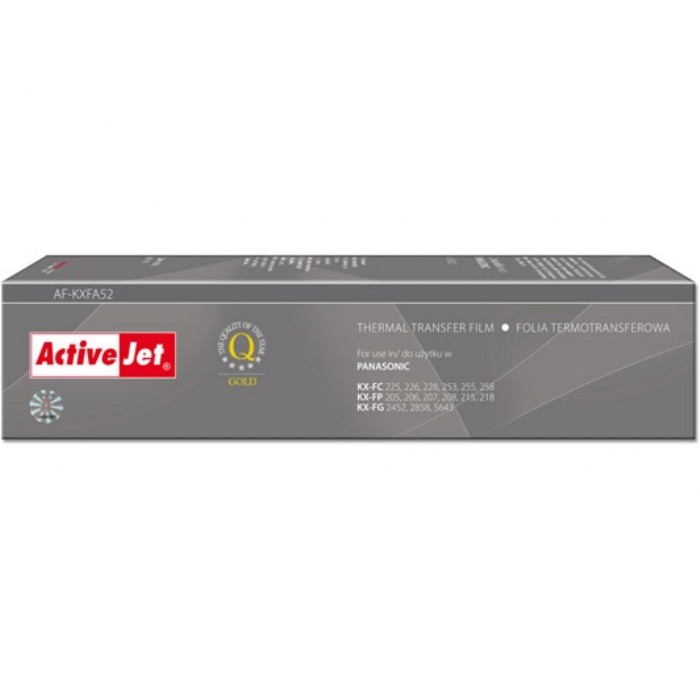 Activejet Συμβατή Μελανοταινία Panasonic AF-KXFA55 Black 2 Τεμ.