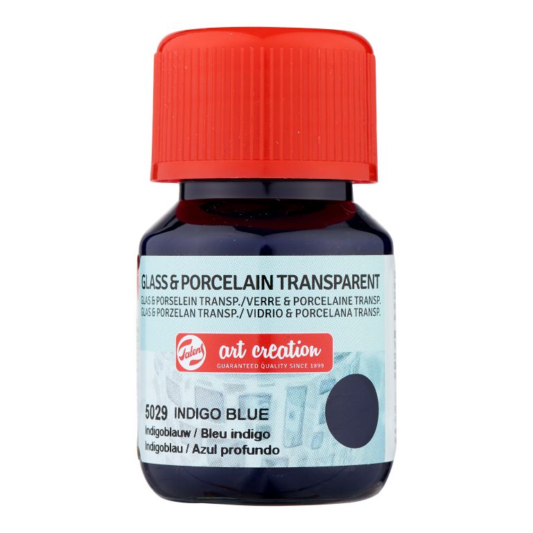 ΧΡΩΜΑ ΓΙΑ ΓΥΑΛΙ & ΠΟΡΣΕΛΑΝΗ ART CREATION TRANSPARENT 30ML 5029 INDIGO BLUE