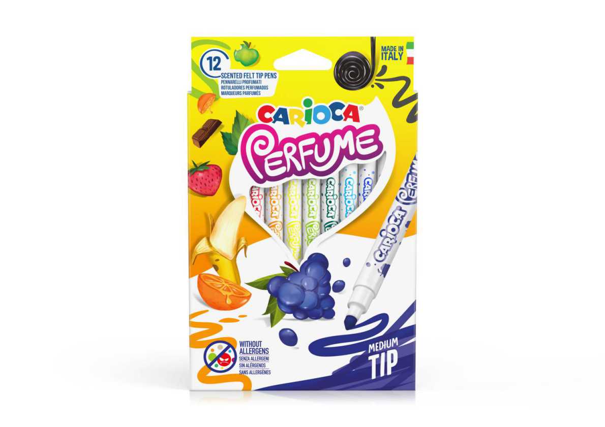 ΜΑΡΚΑΔΟΡΟΙ ΖΩΓΡΑΦΙΚΗΣ CARIOCA PERFUME 12ΧΡΩΜΑΤΑ ΑΡΩΜΑΤΙΚΟΙ