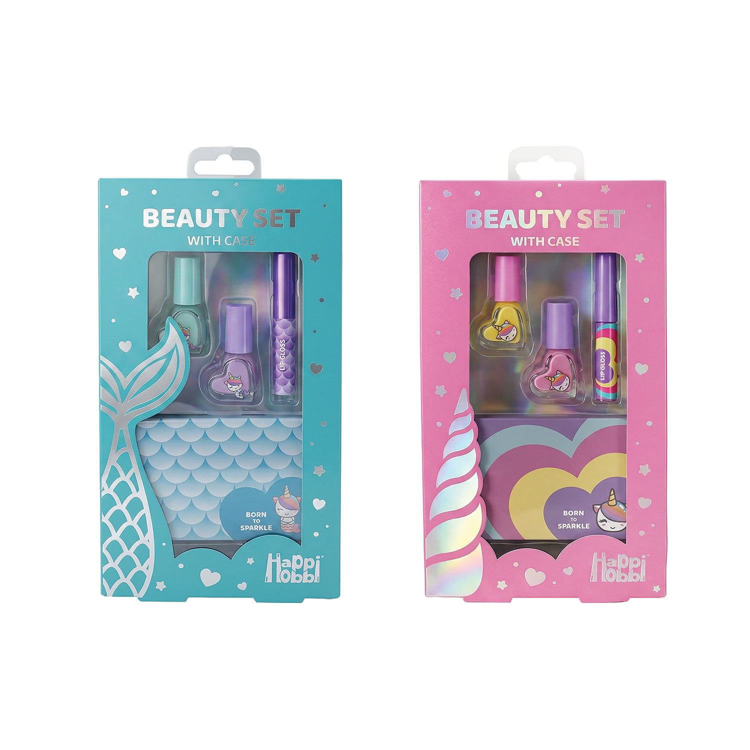 HAPPIHOBBI ΣΕΤ ΟΜΟΡΦΙΑΣ ΜΕ ΘΗΚΗ SPARKLE LOVE (2 ΣΧΕΔΙΑ - ΤΥΧΑΙΑ ΕΠΙΛΟΓΗ)
