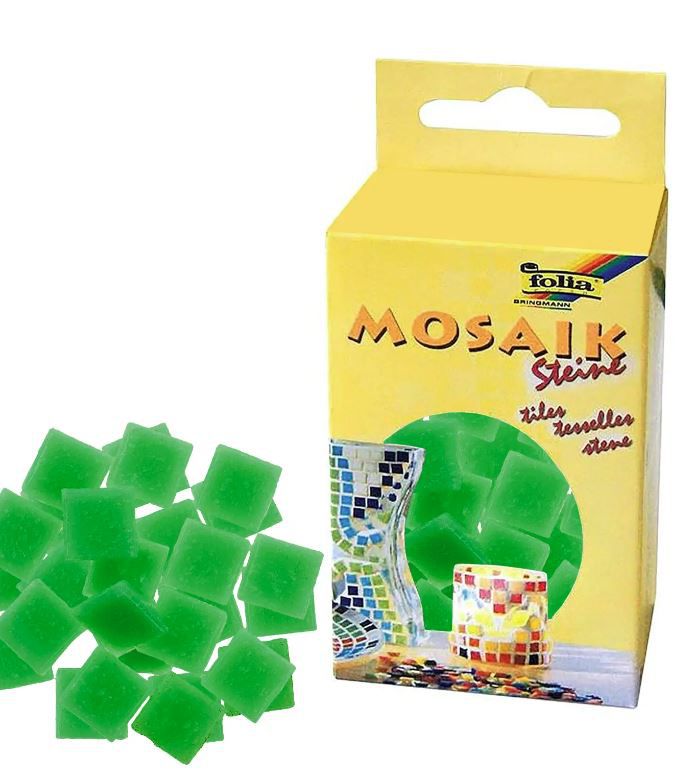 ΨΗΦΙΔΕΣ ΜΩΣΑΪΚΑ ΠΛΑΚΑΚΙΑ 200gr 300τεμ 10X10MM FIR GREEN