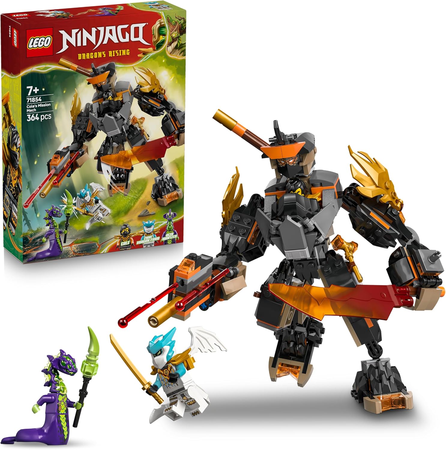 LEGO® NINJAGO®: COLES MISSION MECH & DRAGON ZANE