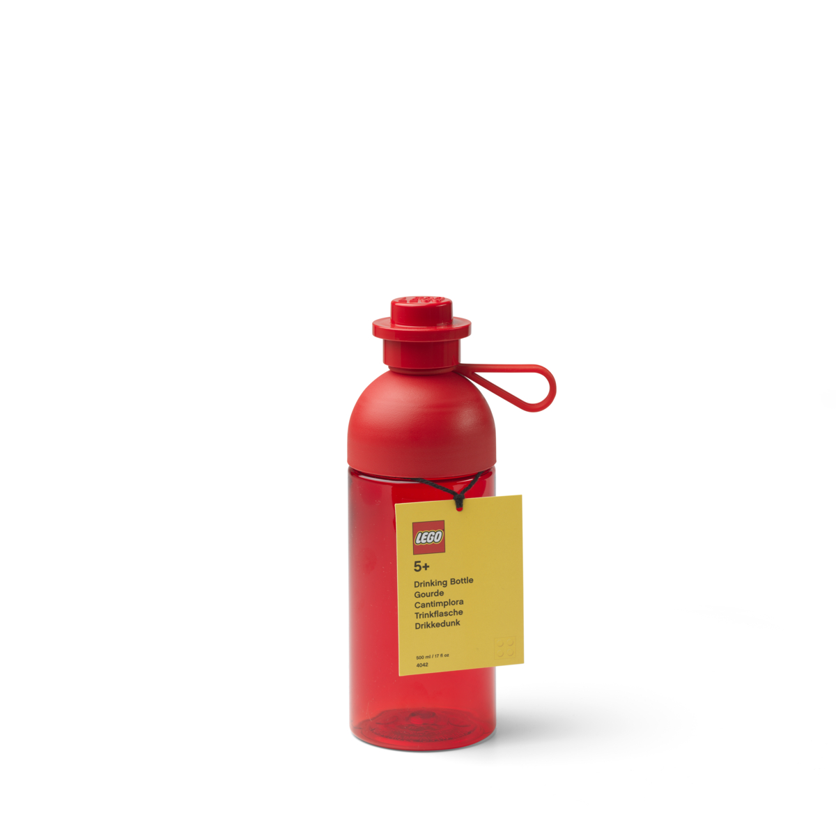 LEGO® ΜΠΟΥΚΑΛΙ 0.5L ΚΟΚΚΙΝΟ -ΤRANSPARENT - 40420001