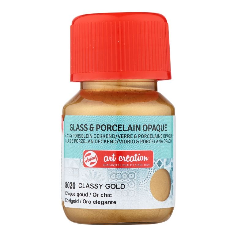 ΧΡΩΜΑ ΓΙΑ ΓΥΑΛΙ & ΠΟΡΣΕΛΑΝΗ ART CREATION OPAQUE 30ML 8020 CLASSY GOLD