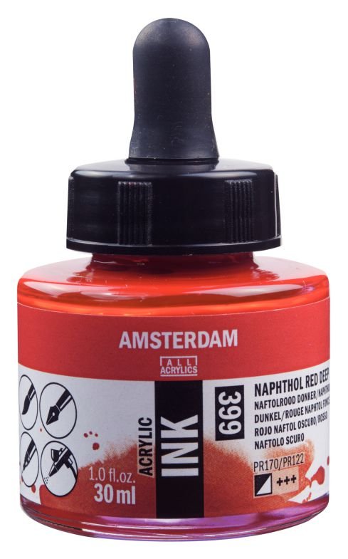 ΜΕΛΑΝΙ INK AMSTERDAM 399 30ML NAPH.RED DEEP