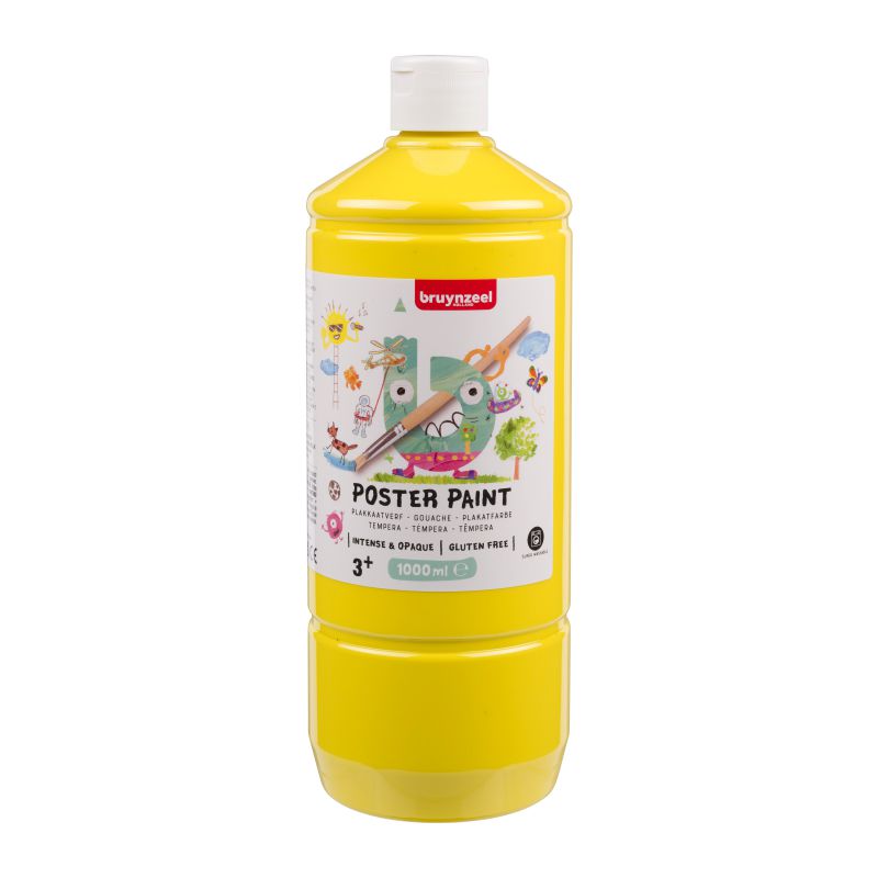 ΤΕΜΠΕΡΑ POSTER PAINT 275 1000ML ΚΙΤΡΙΝΟ BZL