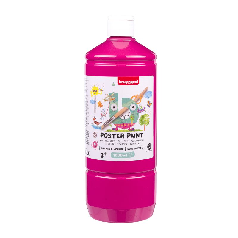 ΤΕΜΠΕΡΑ POSTER PAINT 357 1000ML ΡΟΖ BZL