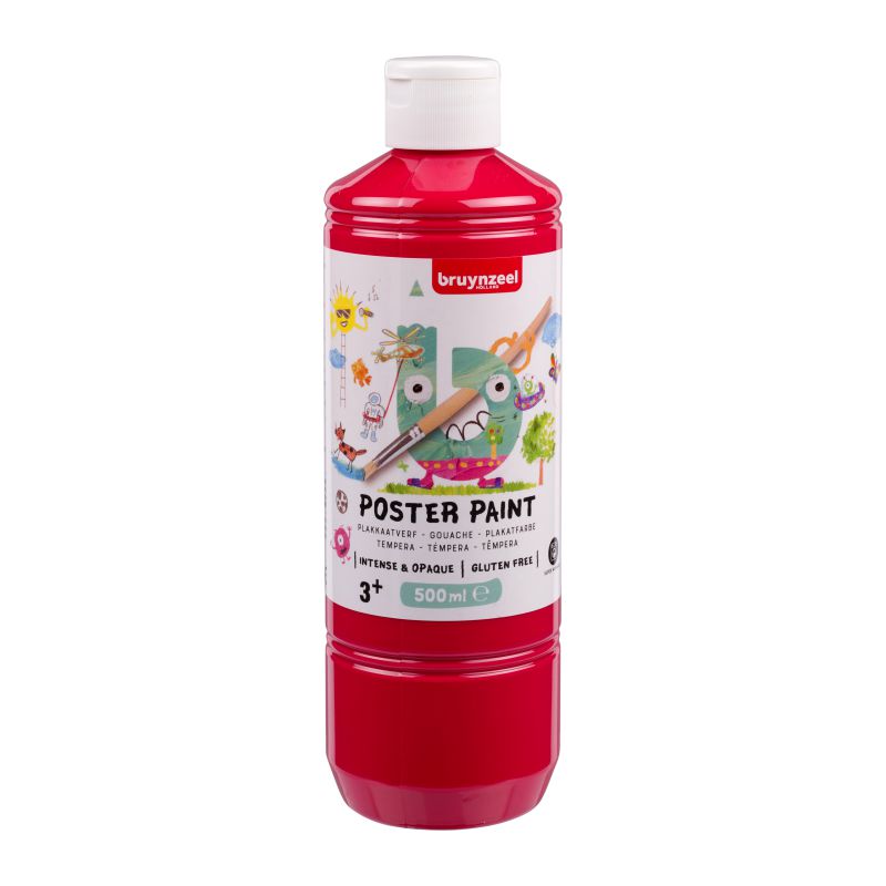 ΤΕΜΠΕΡΑ POSTER PAINT 332 500ML PRIM.RED BZL