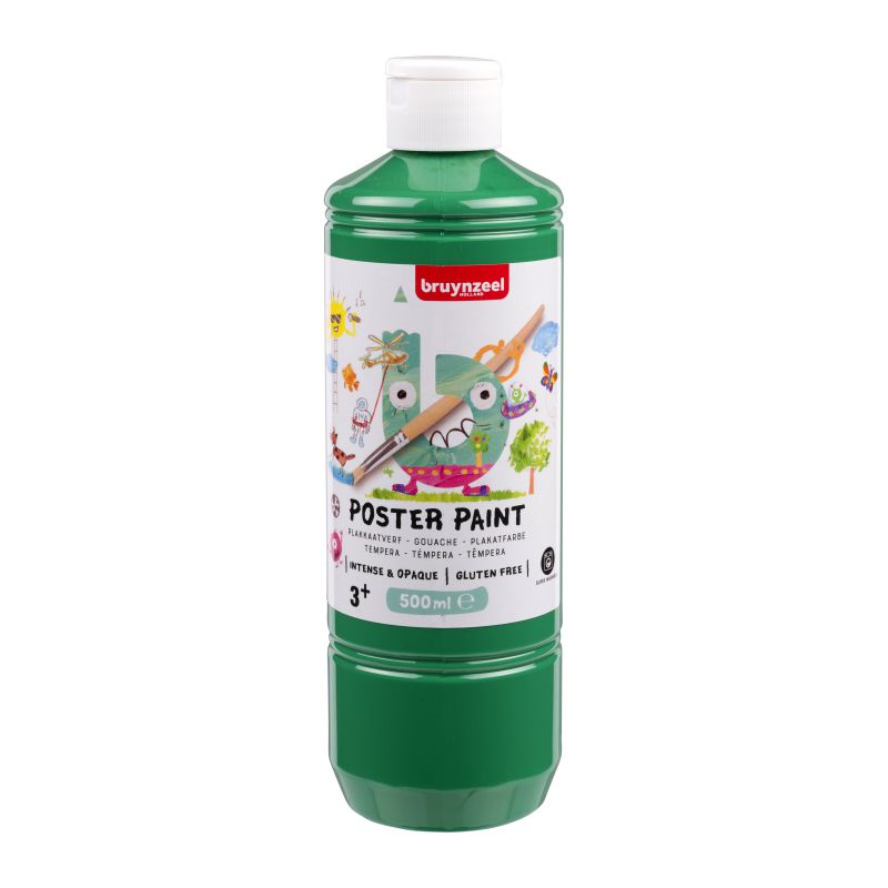 ΤΕΜΠΕΡΑ POSTER PAINT 600 500ML ΠΡΑΣΙΝΟ BZL