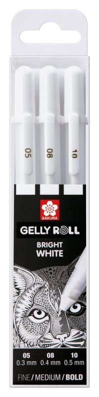 ΣΤΥΛΟ GELLY ROLL BASIC WHITE ΣΕΤ3 (05/08/10)