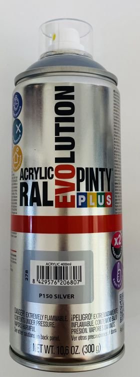 ΣΠΡΕΪ ΑΚΡΥΛΙΚΟ ΧΡΩΜΑ ΑΣΗΜΙ EVO 400ML SILVER