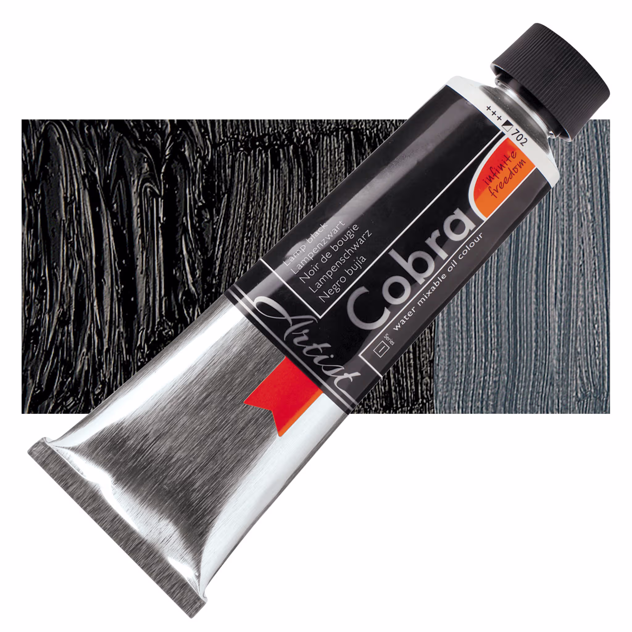 ΛΑΔΙ COPRA 702 150ML LAMP BLACK Water Mixable