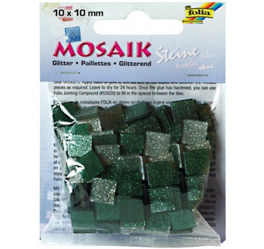 ΨΗΦΙΔΕΣ ΜΩΣΑΪΚΑ ΠΛΑΚΑΚΙΑ GLITTER MIX, 45G, 10X10MM, 190 ΤΕΜΑΧΙΑ, ΓΚΡΙ