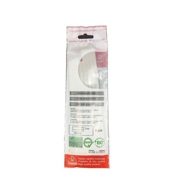ΚΟΛΛΑ ΣΙΛΙΚΟΝΗΣ BLISTER ΜΙΚΡΗ 7mm/20cm 8τεμ
