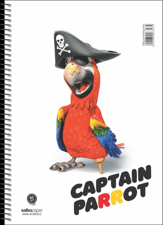 ΣΠΙΡΑΛ CAPTAIN PARROT 21Χ29 2Θ 120ΣΕΛ