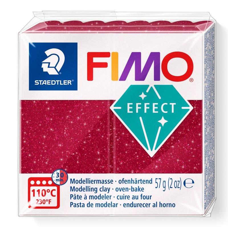 STAEDTLER ΠΗΛΟΣ FIMO 8010-202 EFFECT GALAXY RED 57gr