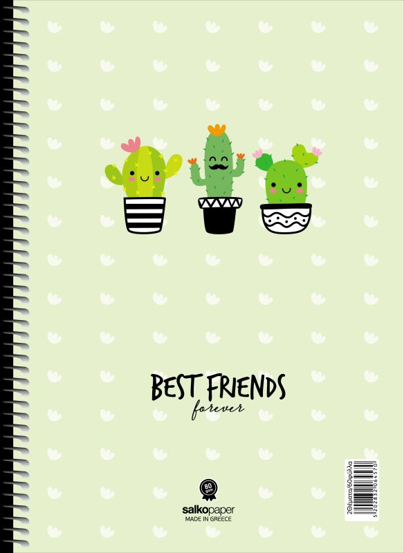 ΣΠΙΡΑΛ BEST FRIENDS 21X29/60σελ. 1θ