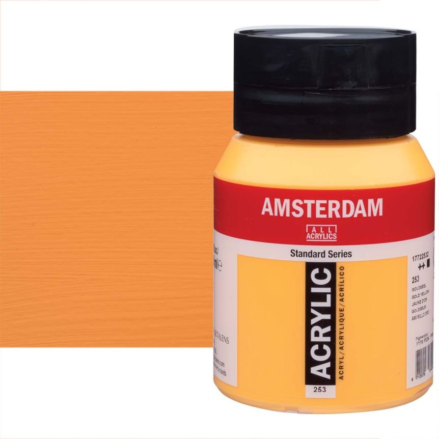 ΑΚΡΥΛΙΚΟ AMSTERDAM 500ML No 253 GOLD YELLOW