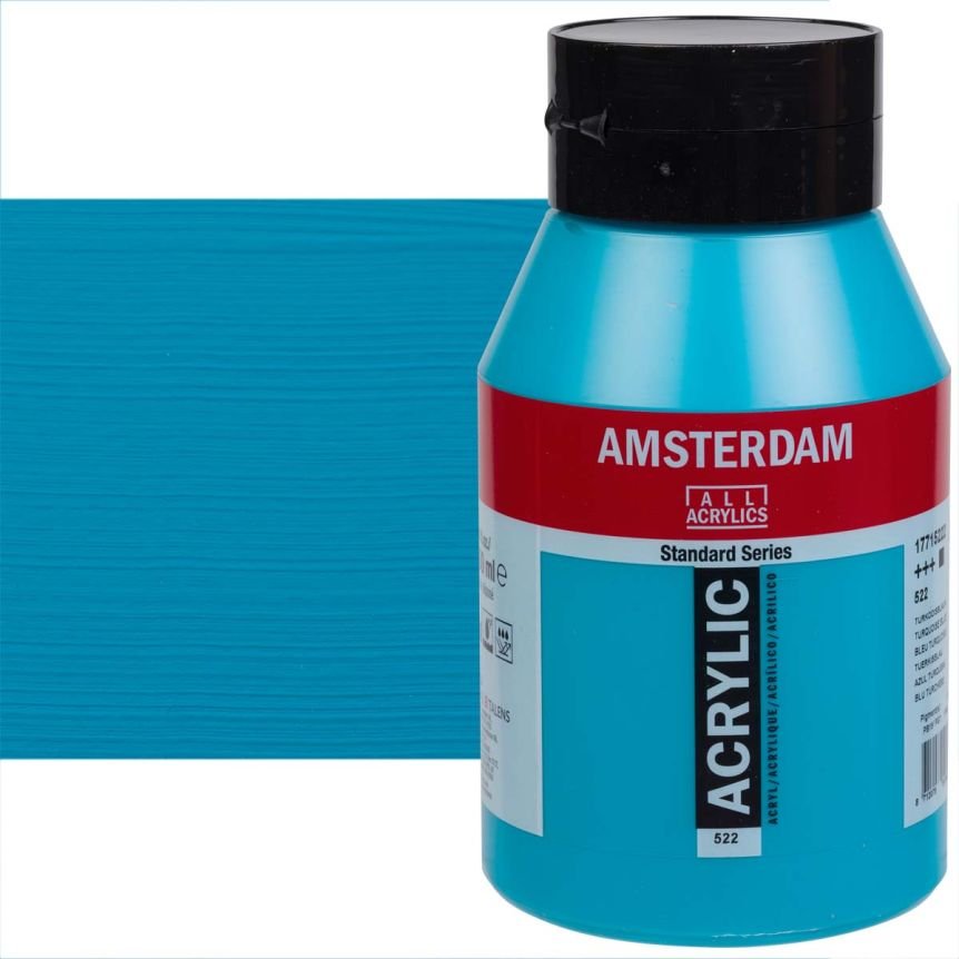 ΑΚΡΥΛΙΚΟ AMSTERDAM 500ML No 522 TURQ.BLUE