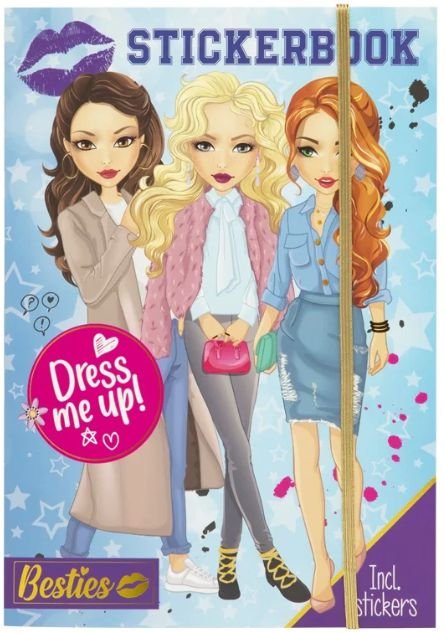 ΜΠΛΟΚ ΜΕ ΑΥΤΟΚΟΛΛΗΤΑ DRESS ME UP STICKERBOOK BESTIES A4, 10 ΦΥΛΛΑ