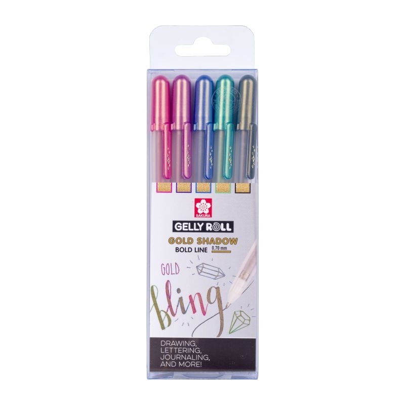 ΜΑΡΚΑΔΟΡΟΙ GELLY ROLL GOLD SHADOW SET 5 COLOURS