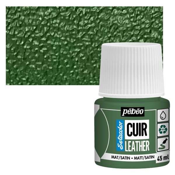 ΧΡΩΜΑ ΓΙΑ ΔΕΡΜΑΤΑ ΠΡΑΣΙΝΟ ΧΑΚΙ SETACOLOR LEATHER 45ML