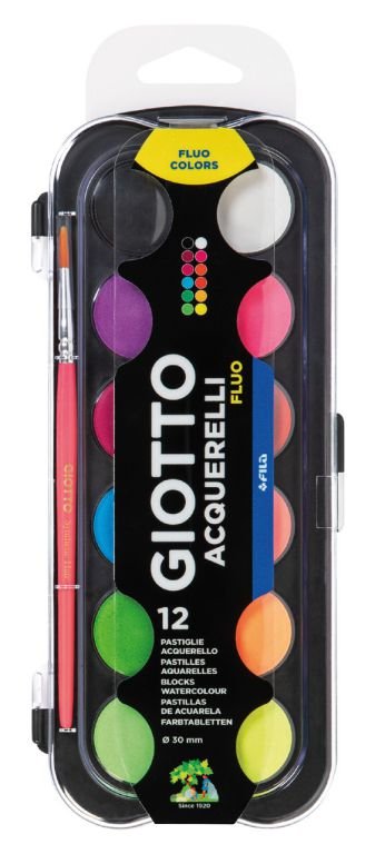 ΝΕΡΟΜΠΟΓΙΑ 30mm FLUO 12ΧΡΩΜ. GIOTTO