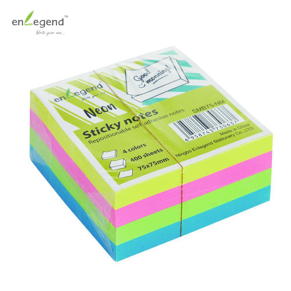 ΚΥΒΟΣ ΑΥΤΟΚΟΛΛΗΤΟΣ 75Χ75, 400Φ., NEON MIX