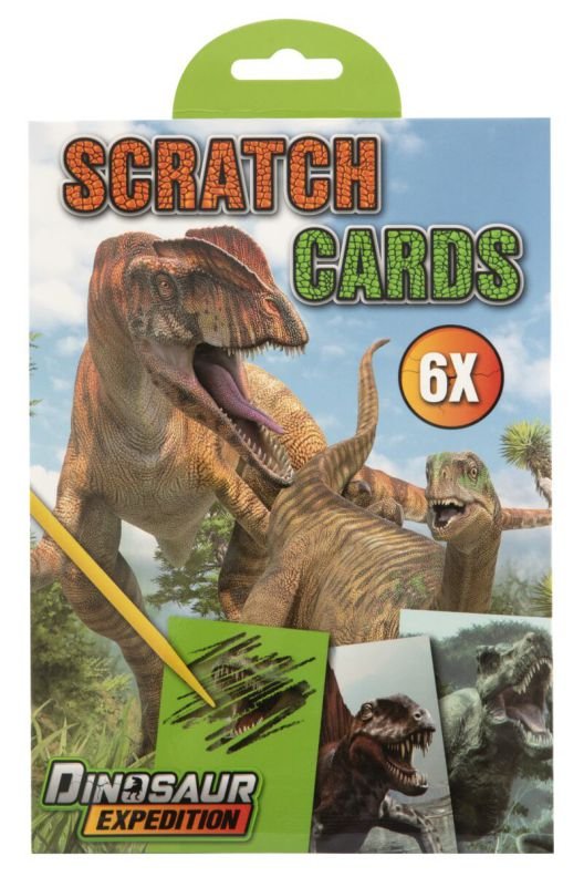 ΧΡΩΜΑΤΙΖΩ ΔΕΙΝΟΣΑΥΡΟΙ SCRATCH CARDS 21X14 CM