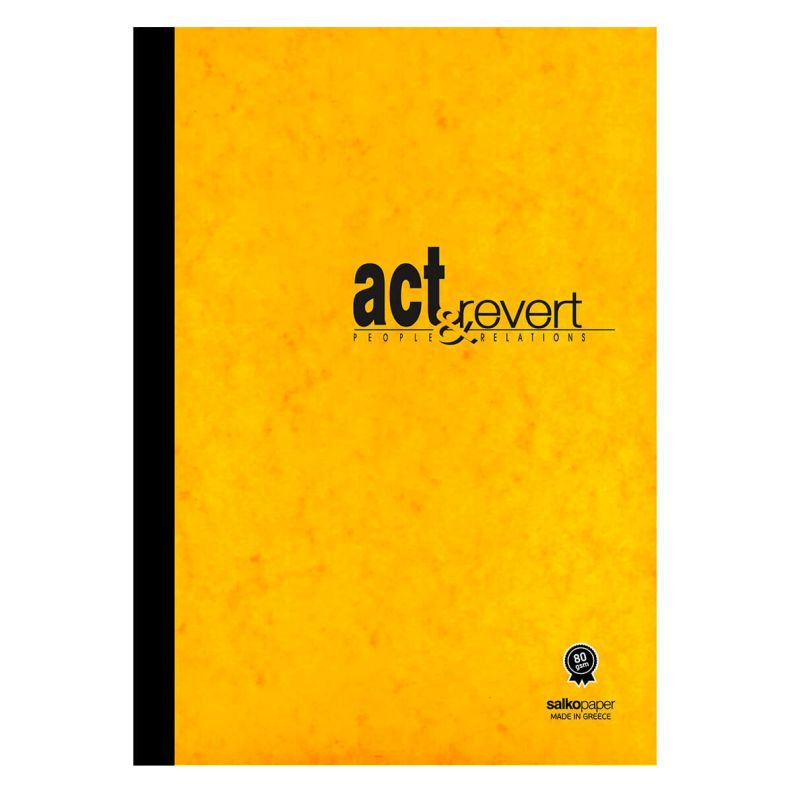 ΤΕΤΡΑΔΙΟ ΡΙΓΕ ΚΟΛΛΗΤΟ "ACT & REVERT 360" 21X29/64ΣΕΛ 2Θ