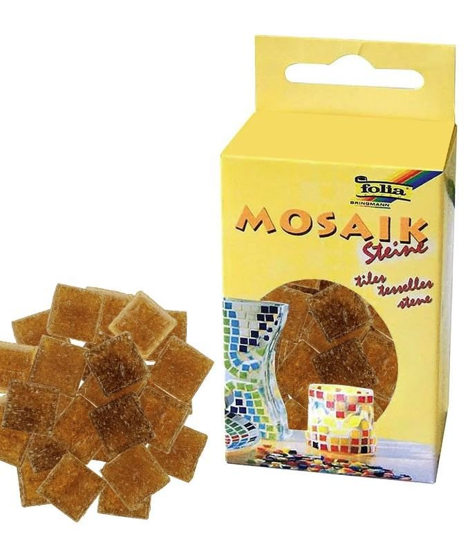 ΨΗΦΙΔΕΣ ΜΩΣΑΪΚΑ ΠΛΑΚΑΚΙΑ 200gr 300τεμ 10X10MM ΚΑΦΕ