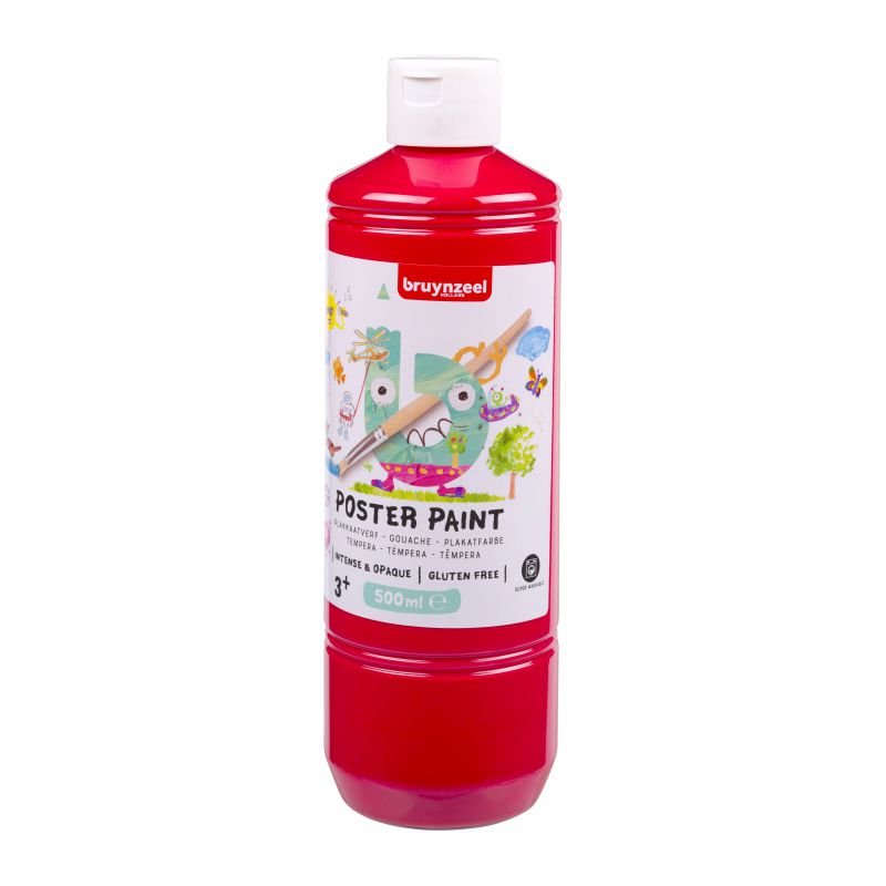 ΤΕΜΠΕΡΑ POSTER PAINT 300 500ML ΚΟΚΚΙΝΟ BZL