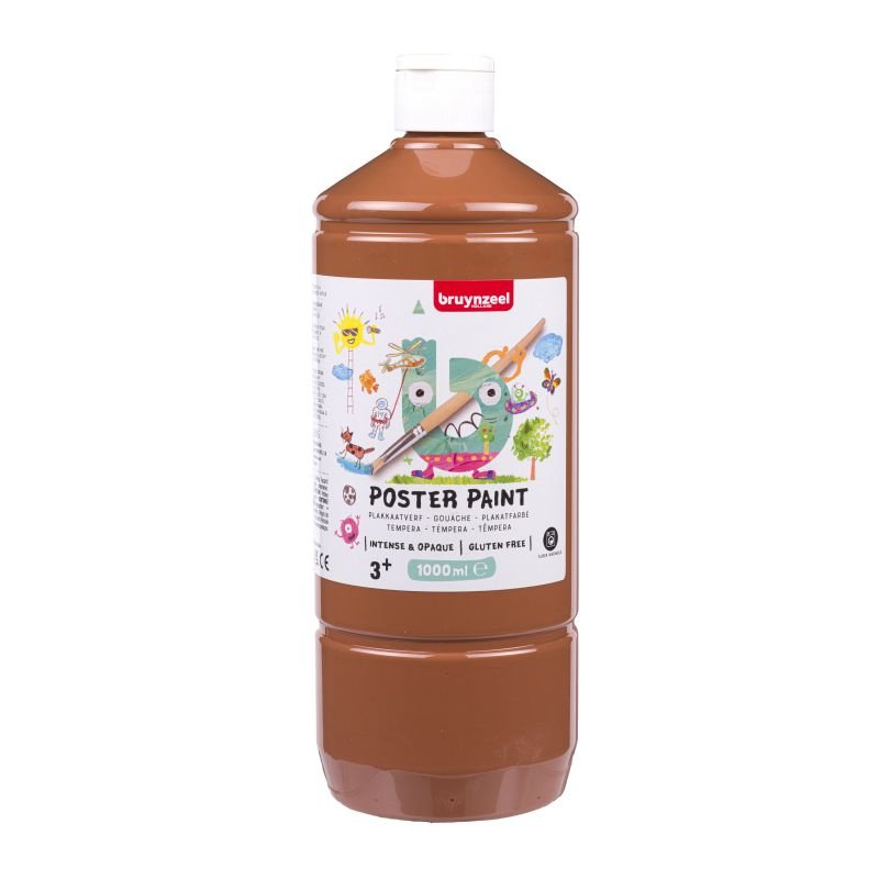 ΤΕΜΠΕΡΑ POSTER PAINT 401 1000ML ΚΑΦΕ BZL