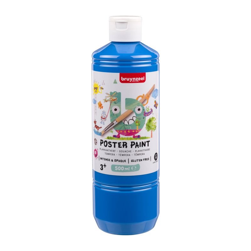 ΤΕΜΠΕΡΑ POSTER PAINT 501 500ML L. BLUE BZL