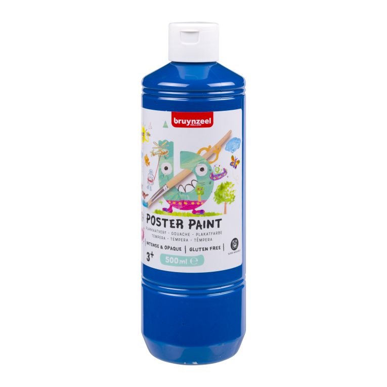 ΤΕΜΠΕΡΑ POSTER PAINT 502 500ML DP BLUE BZL