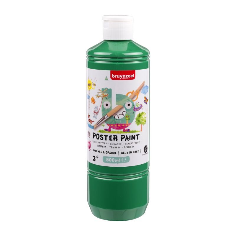 ΤΕΜΠΕΡΑ POSTER PAINT 600 500ML ΠΡΑΣΙΝΟ BZL