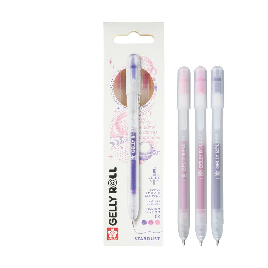 ΣΤΥΛΟ GELLY ROLL RETR. STARDUST SET 3 (PINK-ROSE-PURPLE)