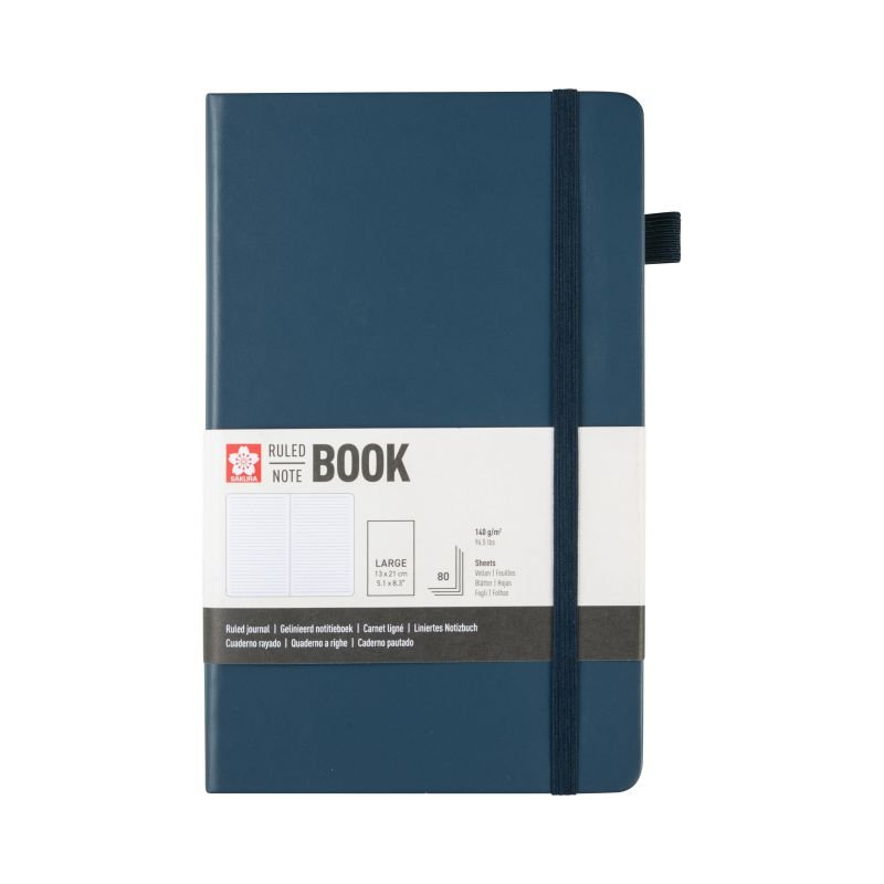 ΜΠΛΟΚ SAKURA 13X21CM RULED NOTEBOOK DEEP INDIGO