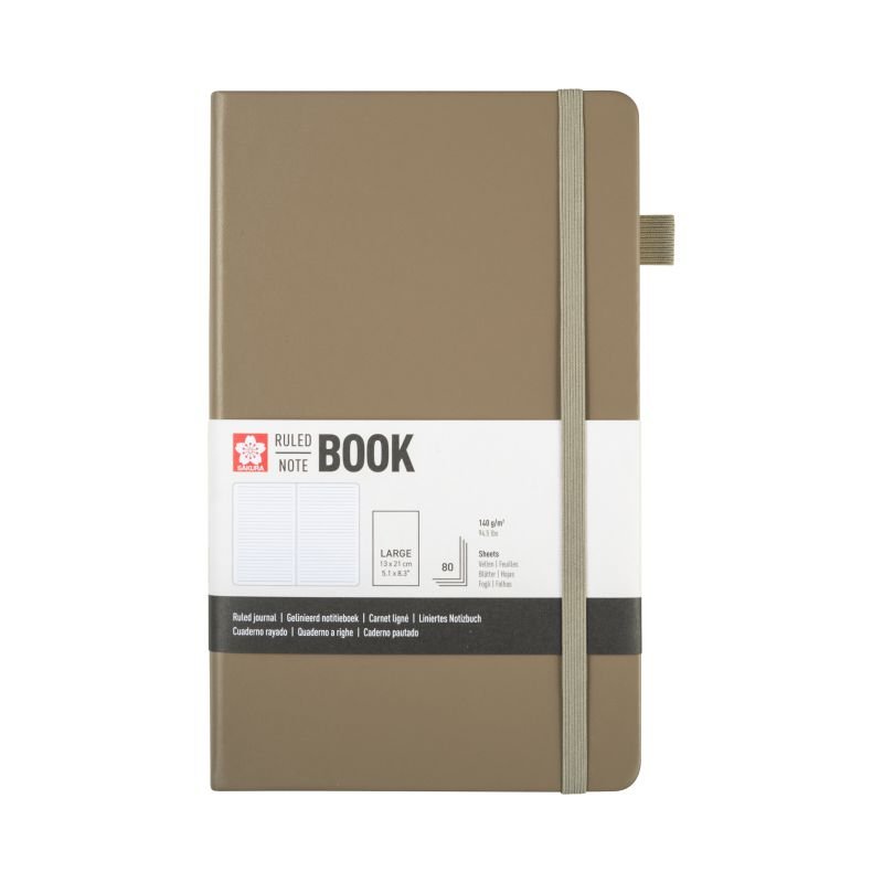 ΜΠΛΟΚ SAKURA 13X21CM RULED NOTEBOOK CINDER