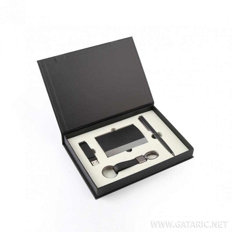 Writing Set "Kimano" 5-pcs ΣΤΥΛΟ-USB-ΚΑΡΤΟΘΗΚΗ-ΜΠΡΕΛΟΚ