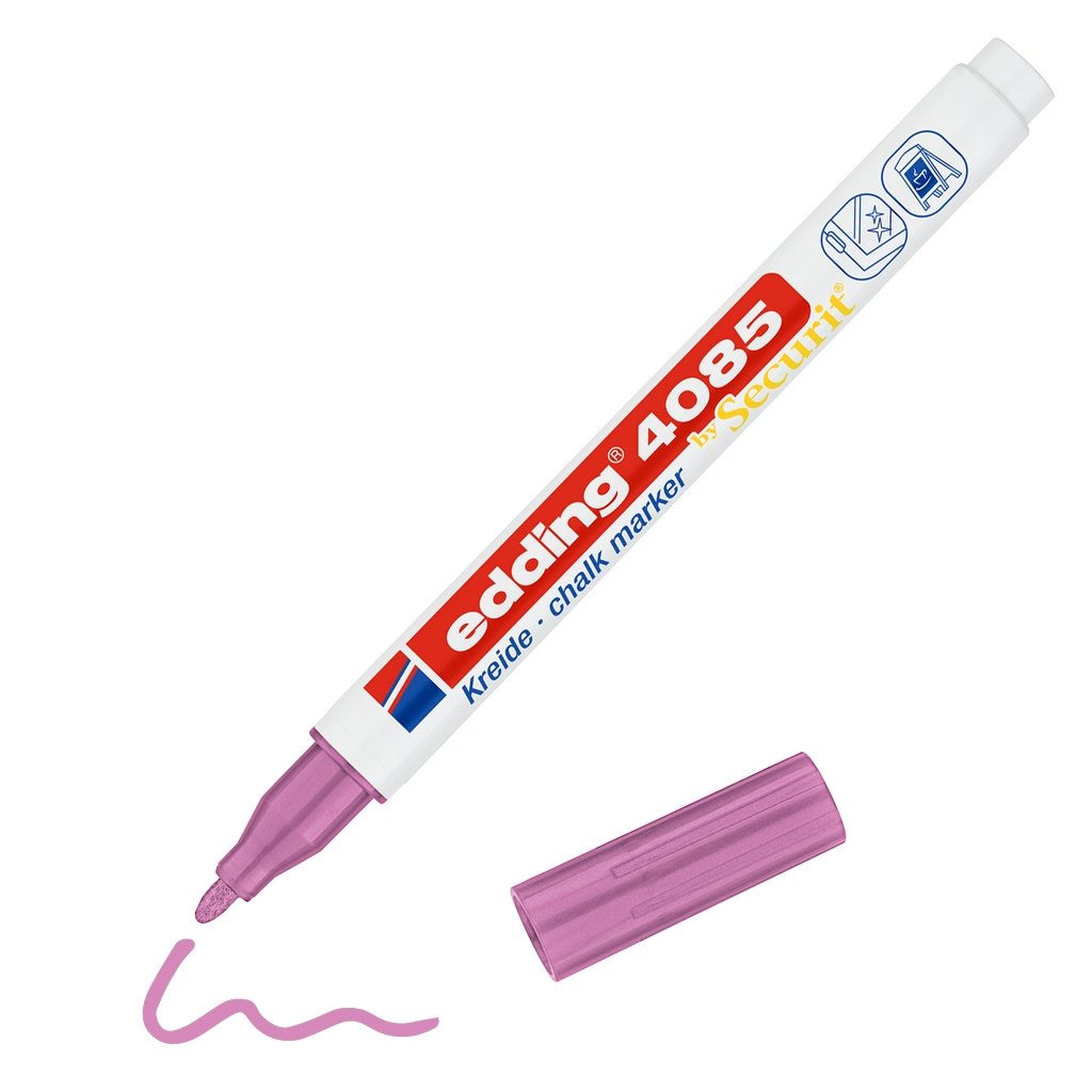 EDDING CHALK MARKER 4085 ΡΟΖ ΜΕΤΑΛΛΙΚΟ
